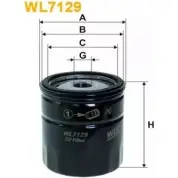 Масляный фильтр WIX FILTERS XKCJAKS 2533066 D2F ZXF WL7129