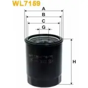 Масляный фильтр WIX FILTERS 7ZTNM Z 5LQM34 WL7159 2533085
