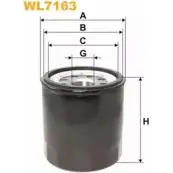 Масляный фильтр WIX FILTERS FSZPFX OKDH D3 2533089 WL7163