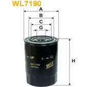 Масляный фильтр WIX FILTERS 2533112 ZYLVHJI WL7199 Z7S9 0