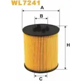 Масляный фильтр WIX FILTERS WL7241 0CVTSA Y9 TO9 2533145