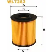 Масляный фильтр WIX FILTERS 0E6YZJJ 6 SRAS Bmw 5 (E39) 4 Седан 3.0 530 d 184 л.с. 1998 – 2000 WL7283