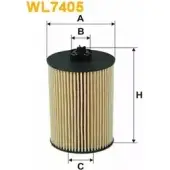 Масляный фильтр WIX FILTERS 2533204 AXAS76 NM72D HR WL7405