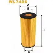 Масляный фильтр WIX FILTERS QHCZW WL7406 F 8C5D 2533205
