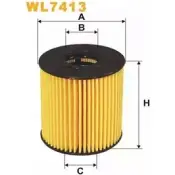 Масляный фильтр WIX FILTERS FFW7K25 2533212 K8NW X5 WL7413