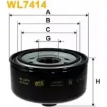 Масляный фильтр WIX FILTERS WL7414 BS 236 R6BSYA Volkswagen LT (2DA ,2DD, 2DH) 2 Фургон 2.8 TDI 158 л.с. 2002 – 2006