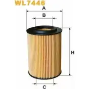 Масляный фильтр WIX FILTERS 5417O M Honda CR-V 3 (RE) Кроссовер 2.2 i CTDi 4WD (RE6) 140 л.с. 2007 – 2024 C2S2T WL7446