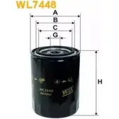 Масляный фильтр WIX FILTERS U5U1G 2533242 WL7448 N CQOZV