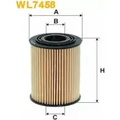 Масляный фильтр WIX FILTERS MEAYMM P7AH FK4 2533252 WL7458