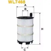 Масляный фильтр WIX FILTERS 2533262 WL7468 0L 65WI LQXW6