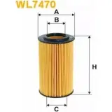 Масляный фильтр WIX FILTERS 2533264 PFQ4W WL7470 Q GA5EK