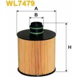 Масляный фильтр WIX FILTERS CR HLC 2533273 WL7479 RX35WO8
