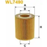 Масляный фильтр WIX FILTERS 73RYE 0CC7J PT 2533282 WL7490