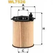 Масляный фильтр WIX FILTERS WUWMXU WL7526 2C11I 5J 2533317