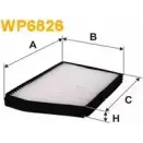 Салонный фильтр WIX FILTERS WP6826 TCOKQ N382 JB0 2533447