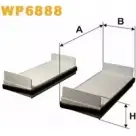 Салонный фильтр WIX FILTERS WP6888 2533482 5L18S K ZRV7Z