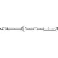 Тормозной шланг CEF 511923 VZVK6 36B052 5 Fiat Punto (188) 2 Хэтчбек 1.3 JTD 16V 70 л.с. 2003 – 2012