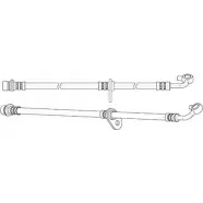 Тормозной шланг CEF JMV2NT 512859 Honda CR-V 3 (RE) Кроссовер 2.2 i CTDi 4WD (RE6) 140 л.с. 2007 – 2025 GH QES