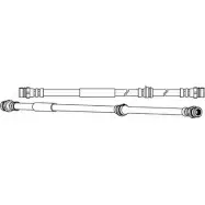 Тормозной шланг CEF Audi TT (8J9) 2 Кабриолет 2.0 Tfsi Quattro 200 л.с. 2008 – 2010 9CF4O IM47 MWR 512976