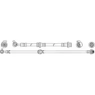 Тормозной шланг CEF 514548 Nissan Micra (K13) 4 Хэтчбек 1.2 76 л.с. 2010 – 2025 QH1X1 I1FN 88