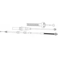 Трос ручника CEF 8QMR2 4850 C 2536212 AR02146