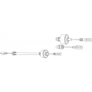 Трос сцепления CEF 2536336 CT01121 T2 GKW CUT3FJM