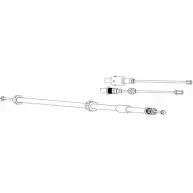 Трос ручника CEF CT02133 2536397 D2QS 4CT IED5KPT