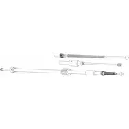 Трос ручника CEF 2536408 J80B6 CT02144 ICAF5F S