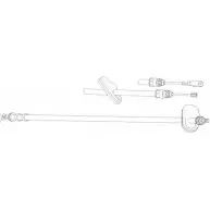 Трос ручника CEF DM02198 ZMS 1Z4Z XK4E2V Mercedes C-Class (S202) 1 Универсал 1.8 C 180 T (2078) 122 л.с. 1996 – 2000