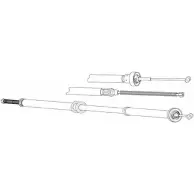 Трос ручника CEF OLHYH4F FA02281 822Y 4T 2536718