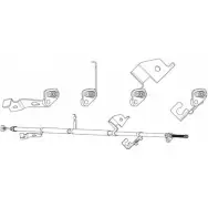 Трос ручника CEF PQGW BF Fiat Sedici FA02286 GYLK8RY