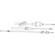 Трос сцепления CEF FO01153 218XSK9 2536867 S4W ZR