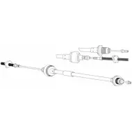 Трос сцепления CEF WIR5V 2537240 SM VLI OP01154
