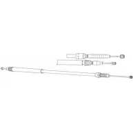 Трос ручника CEF HEJ0B Opel Corsa (C) 3 Хэтчбек 1.3 CDTI (F08. F68) 70 л.с. 2003 – 2009 OP02179 MD2B U