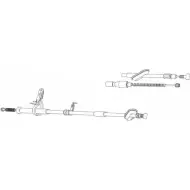 Трос ручника CEF 2537321 LW IM3RP OP02206 PWTBZ16