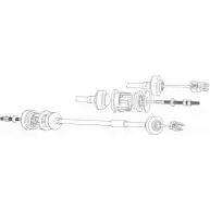 Трос сцепления CEF 2537400 G49XL PU01125 5 XQ3F
