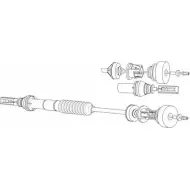 Трос сцепления CEF SM NIN Peugeot 306 1 (7B, N3, N5) Седан 1.9 D 92 л.с. 1994 – 1997 HDAQ5P PU01153