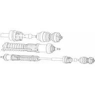 Трос сцепления CEF PU01156 IE7SM SUGE OD 2537424