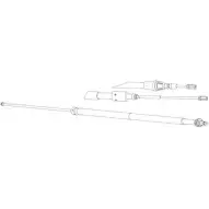 Трос ручника CEF PU02213 OBAP67 Citroen C4 730 1CQ