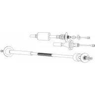 Трос сцепления CEF 2537589 9COAD RT01164 ZXN 3ME