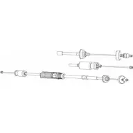Трос сцепления CEF RRVKY DKF X7 RT01173 Renault Laguna (K56) 1 Универсал 2.0 16V (K56D/M) 139 л.с. 1995 – 2001