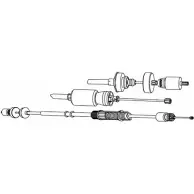 Трос сцепления CEF OWOV5 2537611 RT01189 2U9J Z8