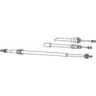 Трос ручника CEF Renault Modus 1 (FJP0) 2004 – 2012 7 9B2I0G RT02283 J114ANY
