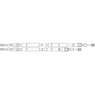 Трос ручника CEF ZT9NM 4 ABID6 Renault Espace RT15107