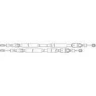 Трос ручника CEF FZR1AMC RT15108 Renault Espace Y 77OB