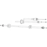 Трос ручника CEF Y1X4 8Z EO53B2 VO02142 Volvo V70 1 (875, 876) 1995 – 2000