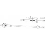 Трос сцепления CEF 2VZND CW7BV G 2537992 VW01109