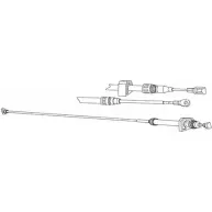 Трос ручника CEF FUH7MA 2538076 VW02207 7 OAK67