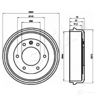 Тормозной барабан ASHIKA Opel Frontera (A) 1 Кроссовер R5TR WT 56-00-0410