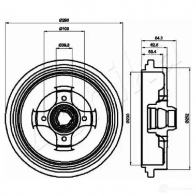 Тормозной барабан ASHIKA 6PKW9 B 56-00-0913 Volkswagen Passat (B3-B4) 2 Седан 1.8 GL 139 л.с. 1991 – 1993